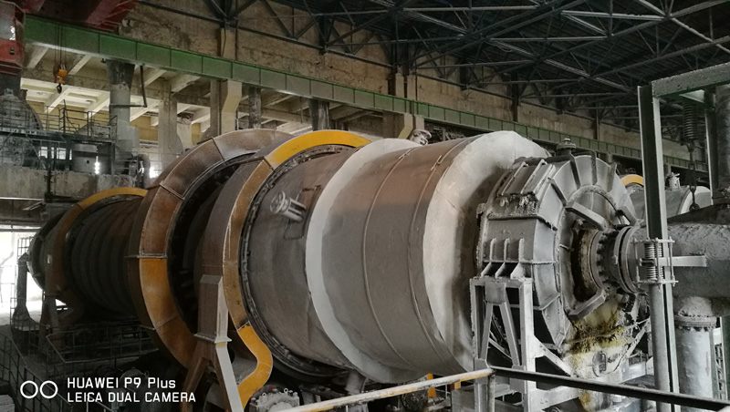 印度GHCL3.6米x30米煅烧系统安装现场(图1)